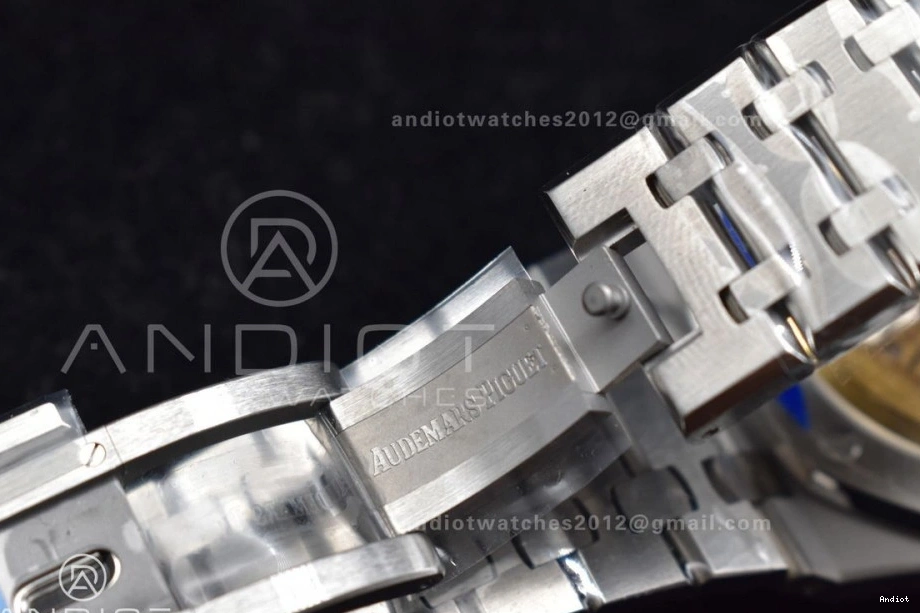 SS Textured 445 A4302 1:1 on 15500 Clone Royal Oak Blue Best Dial Edition Bracelet APSF 41mm Super SS Resilient 0719